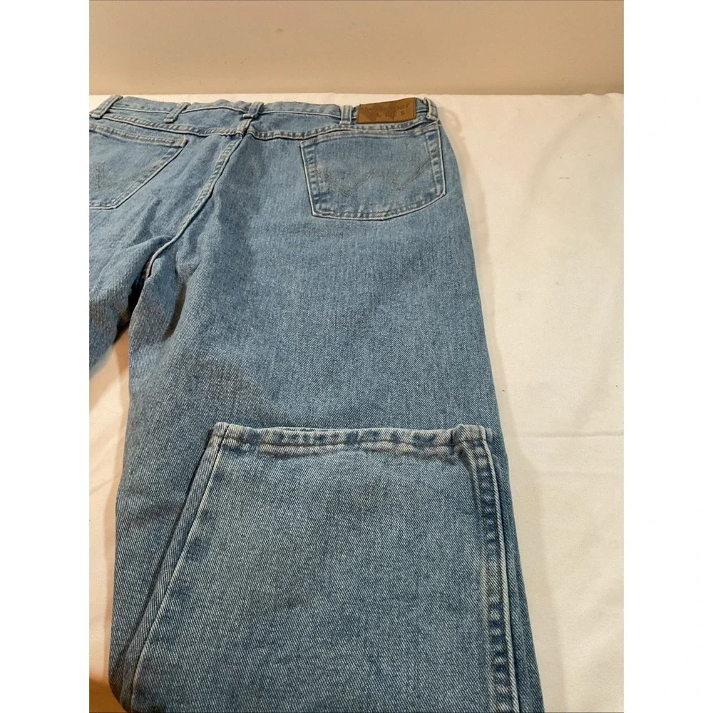 Wrangler Blues Jeans Men's‎ 40X30 Light Blue Wide Leg Denim L2